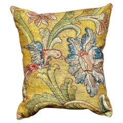 Antique 17th Century Embroidered Pillow