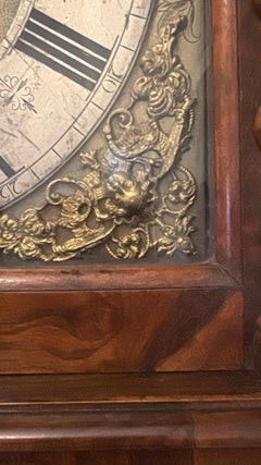 Antique 17th Century English Burr Walnut Longcase Clock by Edin Burgis of London