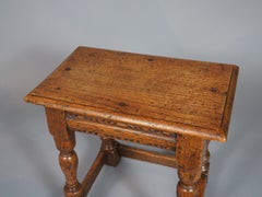 Antique 17th Century English Joint Stool