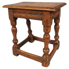Antique 17th Century English Joint Stool