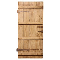 Ancienne porte anglaise en Oak Oak du 17ème siècle