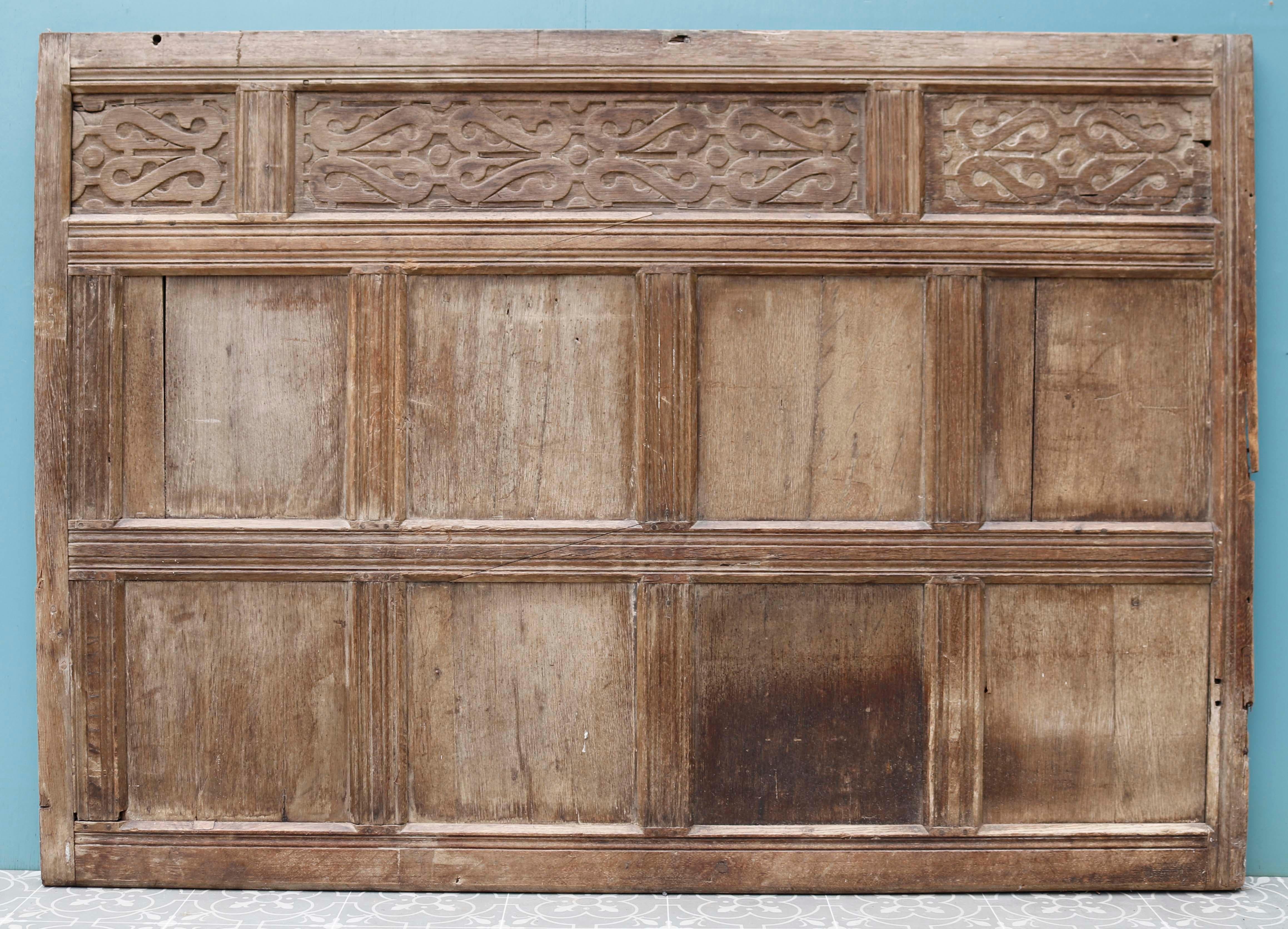 Antique 17th Century English Oak Wall Panelling 3