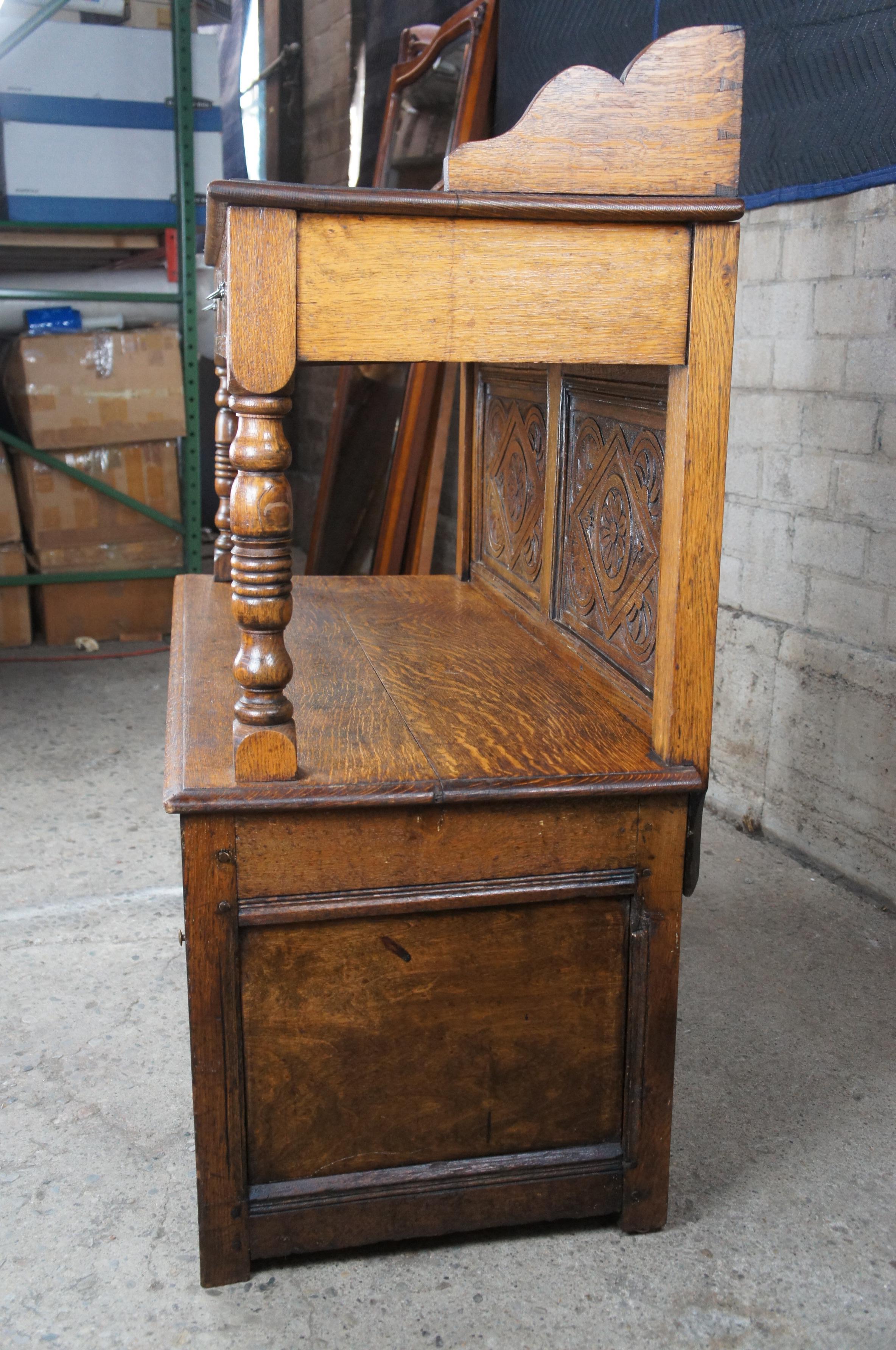 Antica credenza in quercia del XVII secolo inglese, credenza server, credenza da cortile in vendita 7