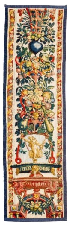 Antique 17th Century Flemish Brussels Tapestry Fragment Pair - Rug & Kilim