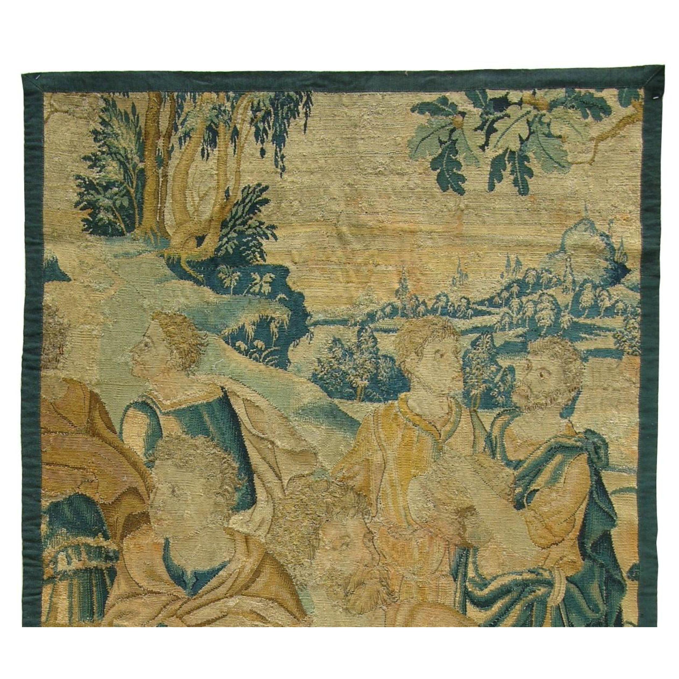 Autre Ancienne tapisserie flamande du 17e siècle 6'3