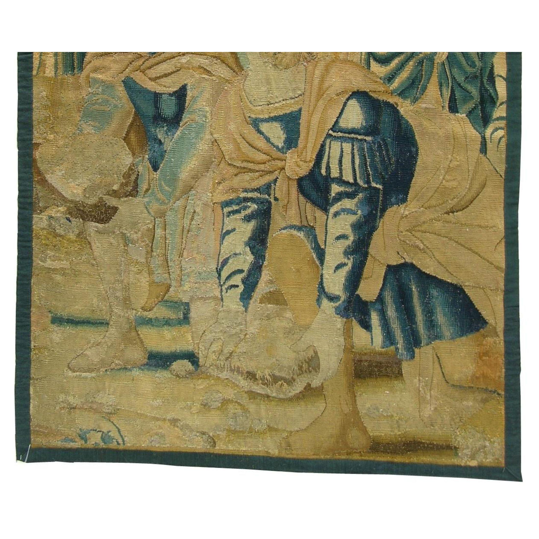 Unknown Antique 17th Century Flemish Tapestry 6'3