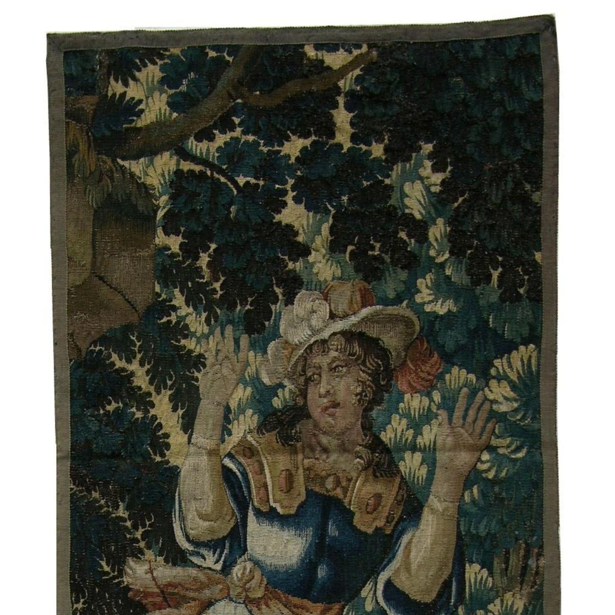 Other Antique 17th Century Flemish Tapestry 6'7