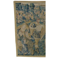 Antique 17th Century Flemish Tapestry 7'11" X 7'9"