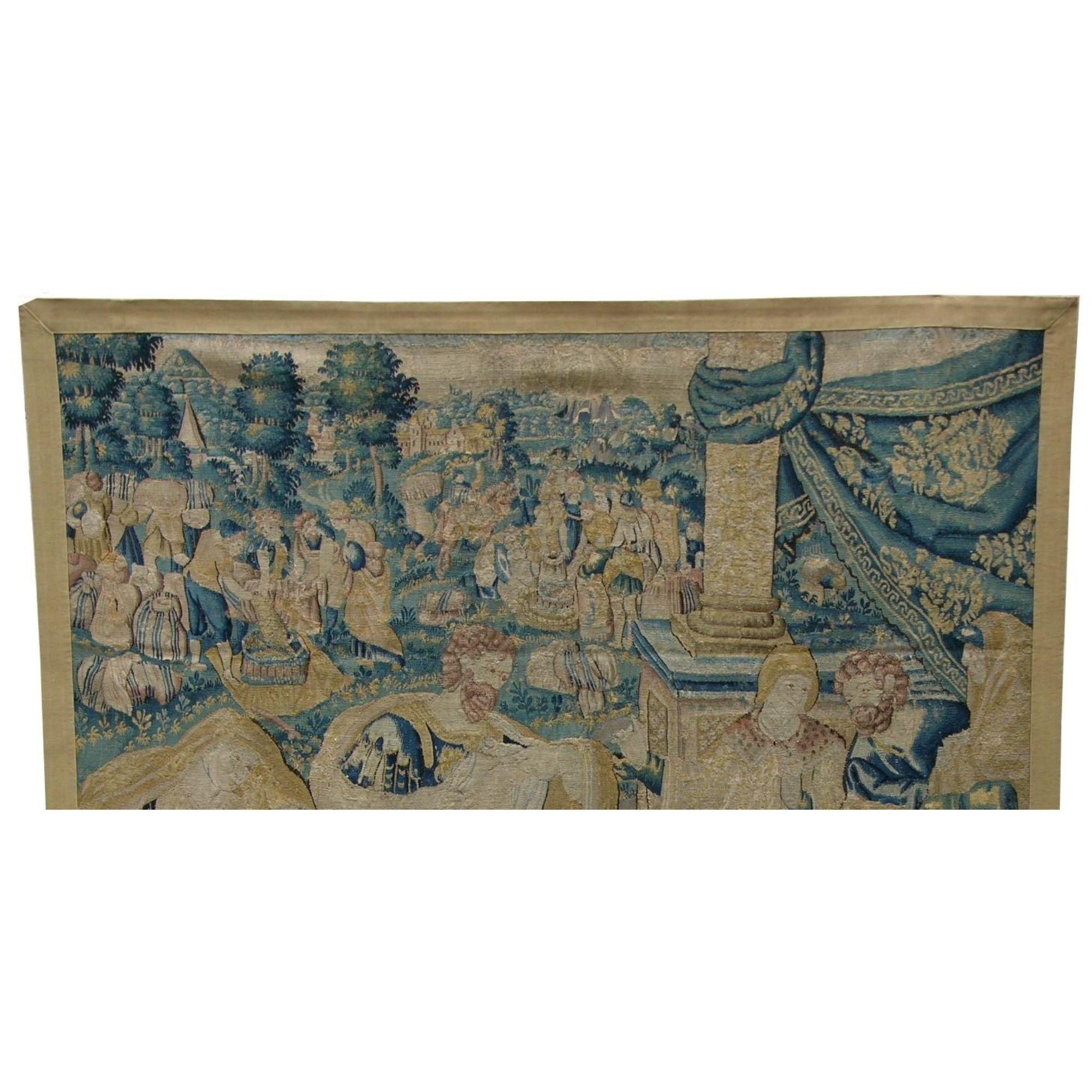 Other Antique 17th Century Flemish Tapestry 7'11