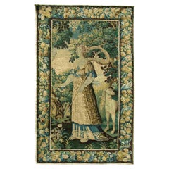 Antique 17th Century Flemish Tapestry 7'6" X 4'6"