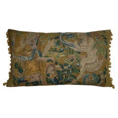 Antique 17th Century Flemish Tapestry Pillow