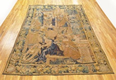 Antique 17th Century Flemish Tapestry with the Liberal Arts & Areas of Knowledge