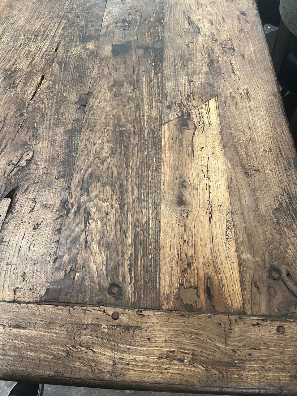 Antique 17th Century French Oak Baker / Work Table 5