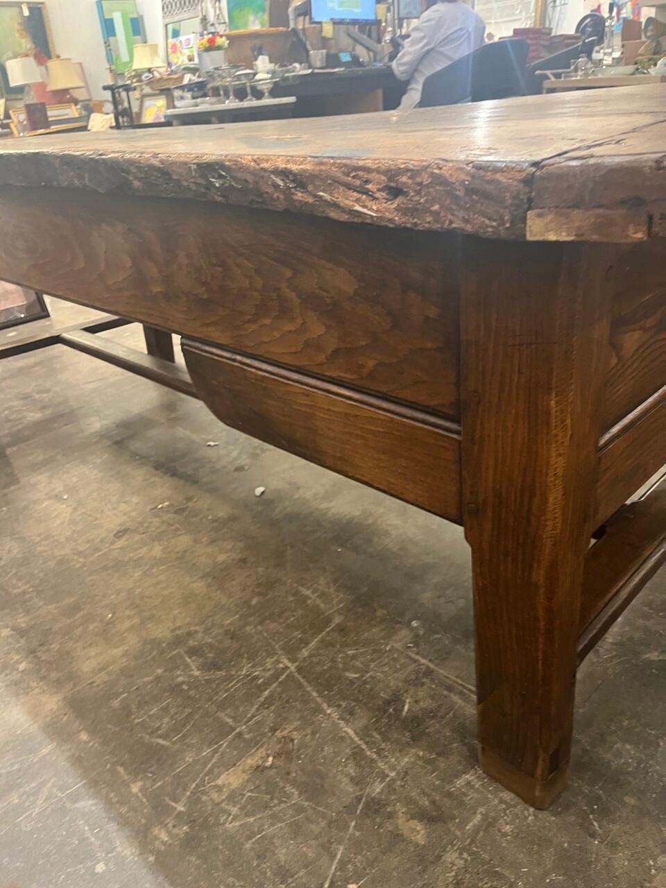 Antique 17th Century French Oak Baker / Work Table 6