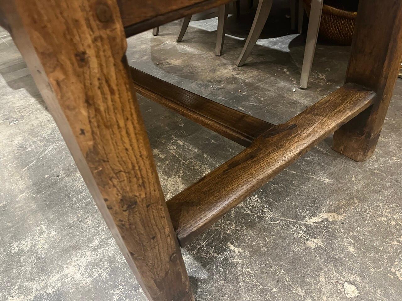 Antique 17th Century French Oak Baker / Work Table 10