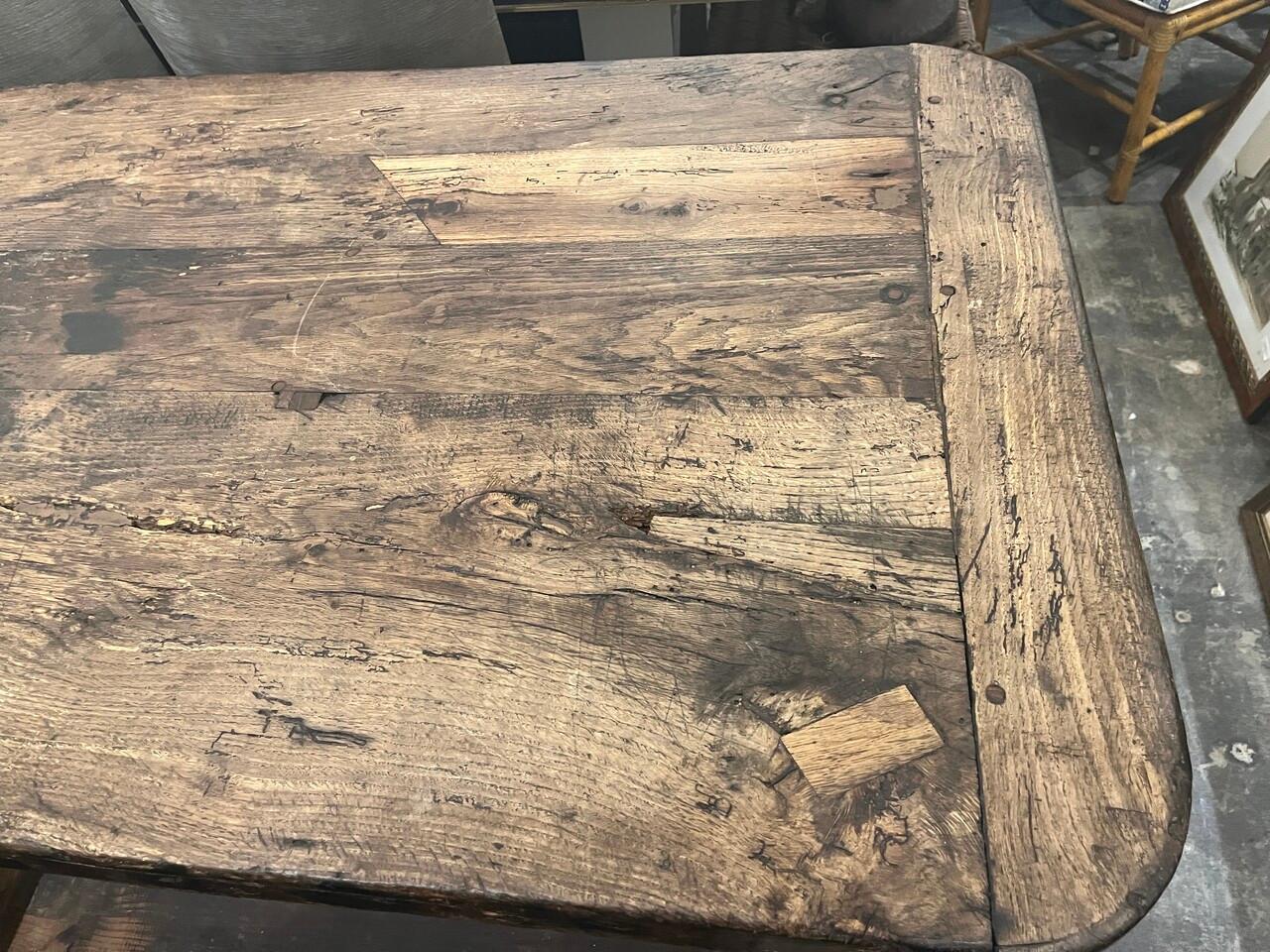 Antique 17th Century French Oak Baker / Work Table 4