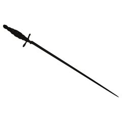 Antique 17th Century Italian Military Gunners Stiletto Dagger Knife Sword
