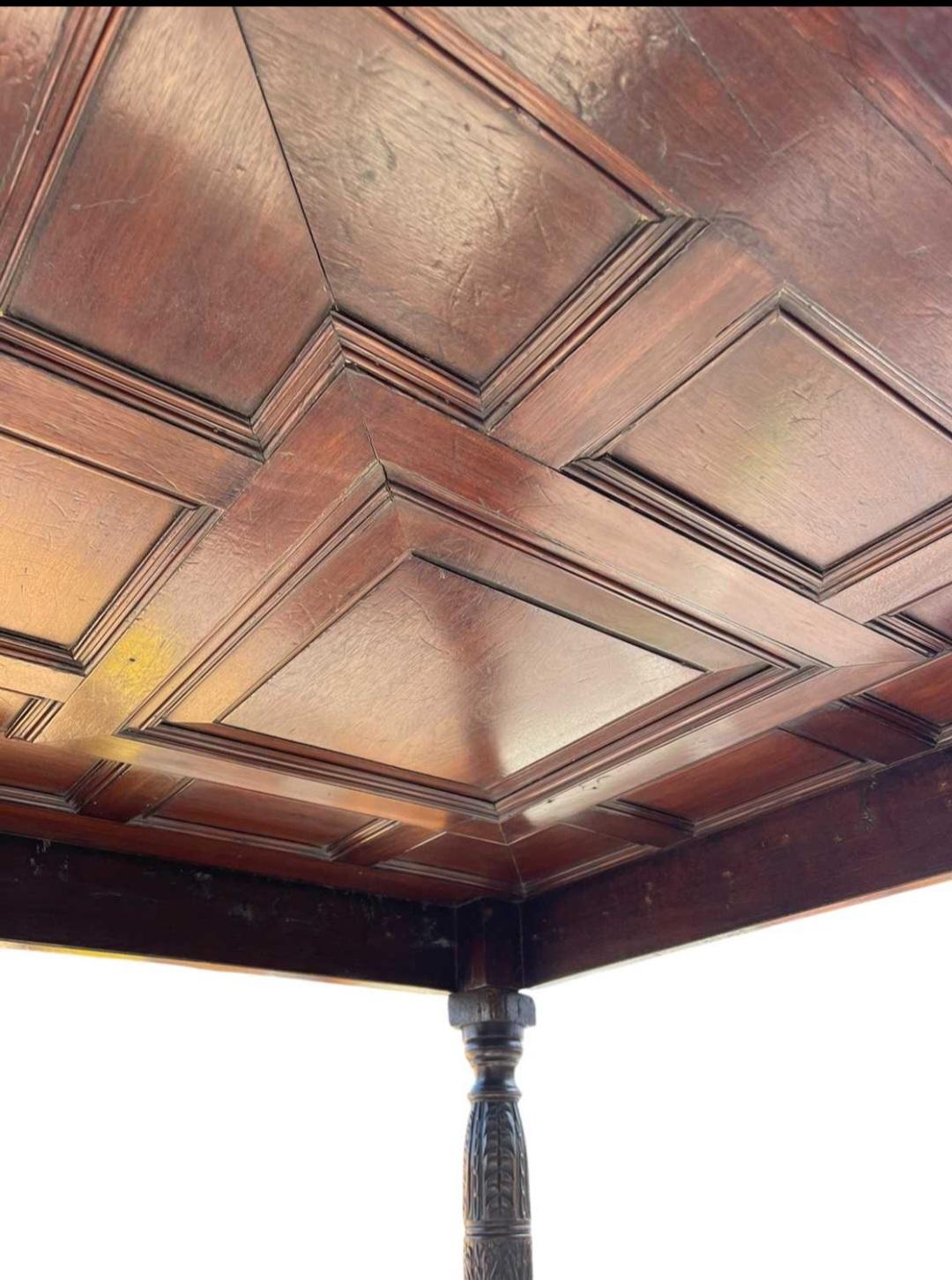 Antique 17th Century Jacobean Four Poster Canopy Bed For Sale 1