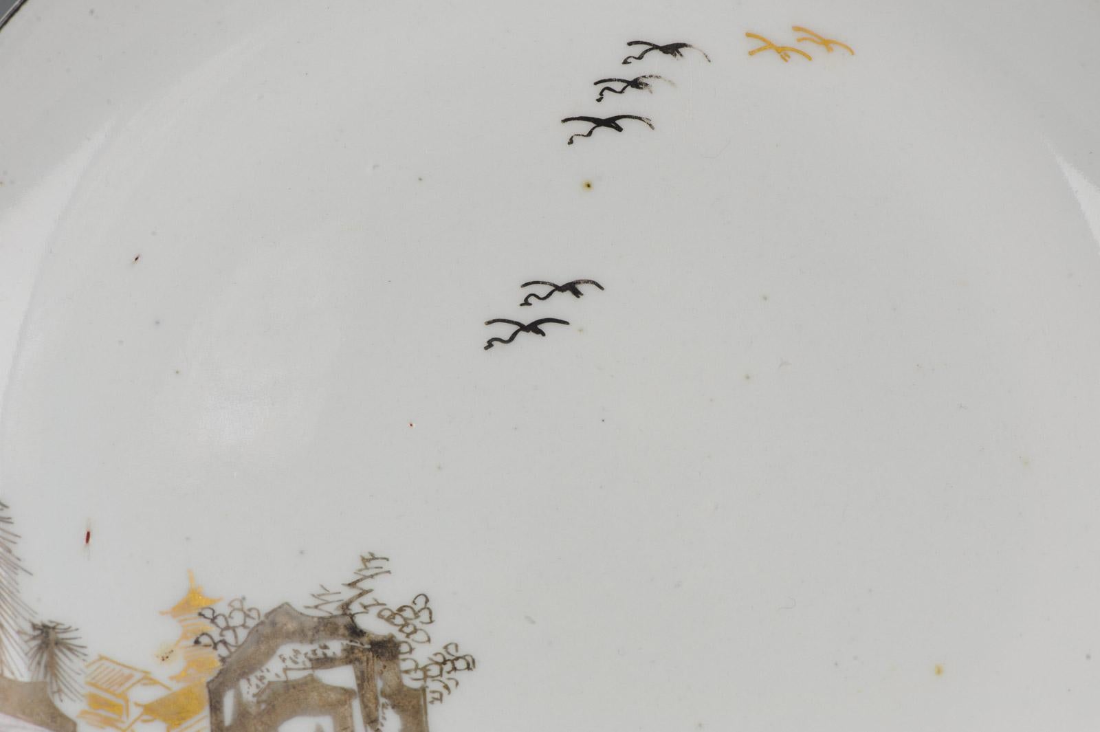 Antique 17th Century Japanese Porcelain Plate 1660-1680 Ko-Imari Ko Kutani 2