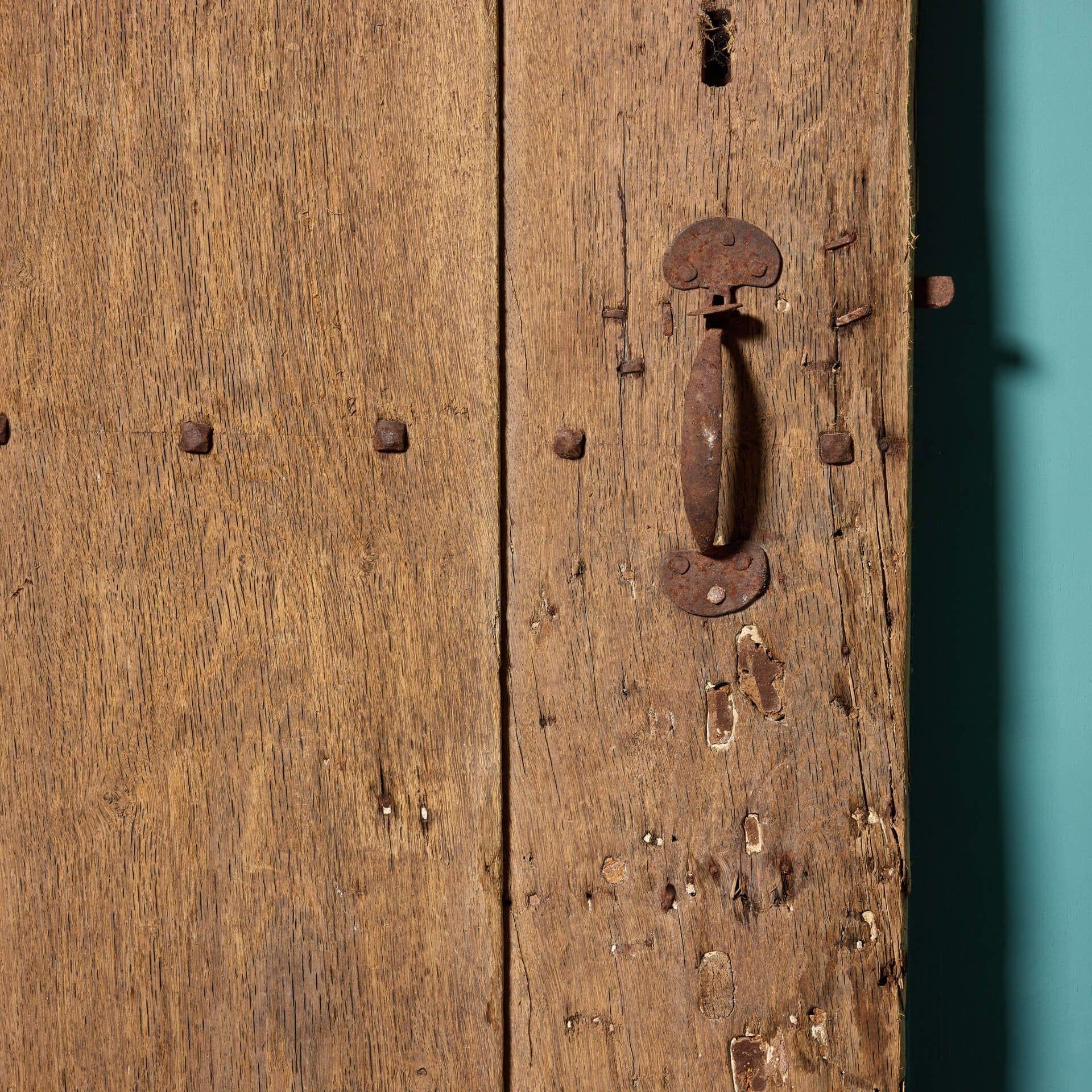 English Antique 17th Century Oak Door For Sale