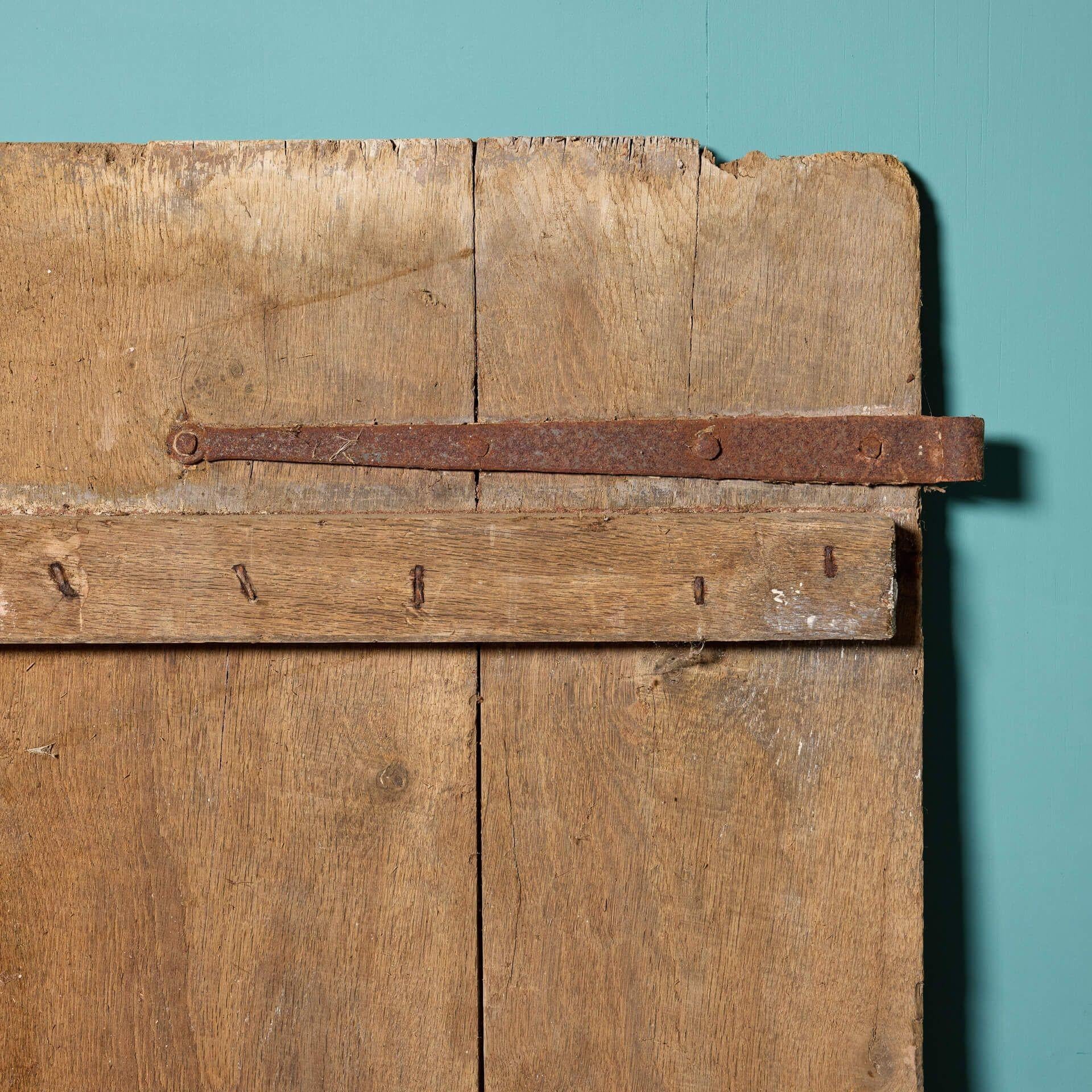 Antique 17th Century Oak Door For Sale 1
