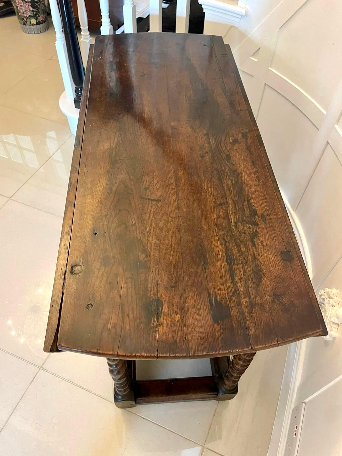 Antique 17th Century Oak Gateleg Table  For Sale 3