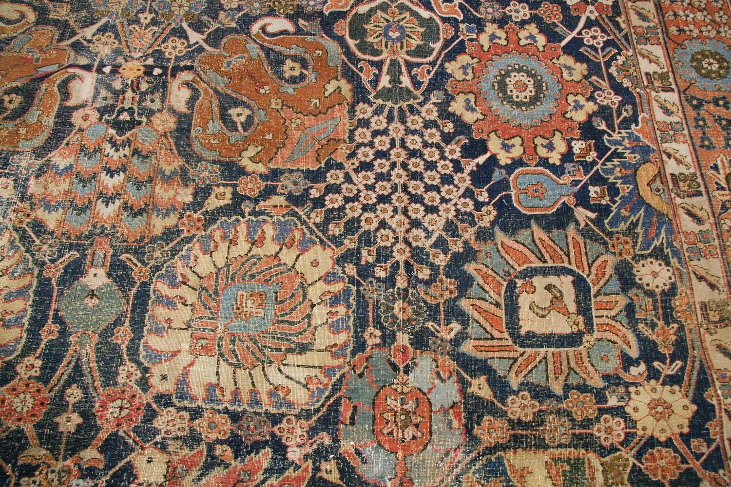 Antique 17th Century Persian Kerman Carpet. 11 ft 5 in x 20 ft 2 in  For Sale 1