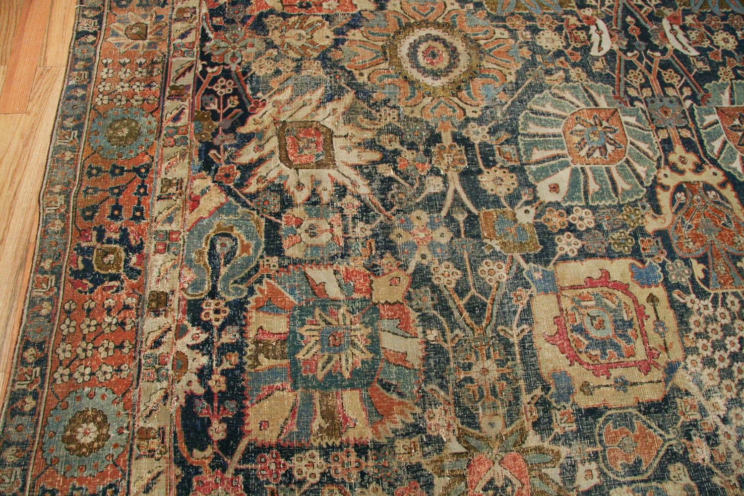 Antiker persischer Kerman-Teppich aus dem 17. Jahrhundert. 11 ft 5 in x 20 ft 2 in  (Kirman) im Angebot
