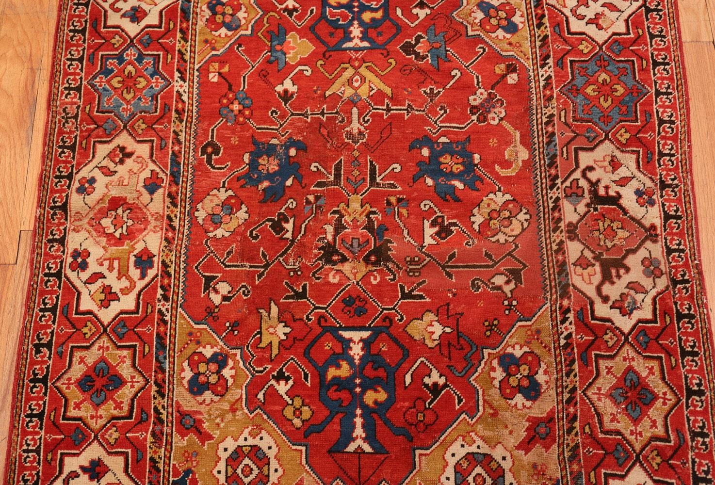 Hand-Knotted Nazmiyal Collection Antique 17th Century Rug. 3 ft 9 in x 5 ft 8 in