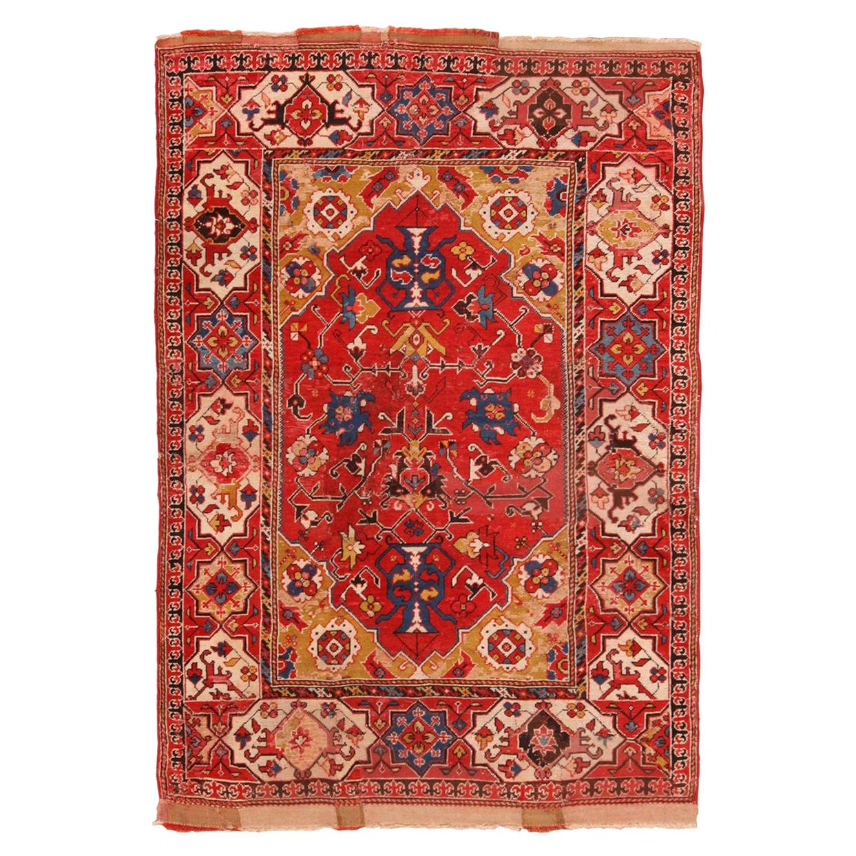 Nazmiyal Collection Antique 17th Century Rug. 3 ft 9 in x 5 ft 8 in