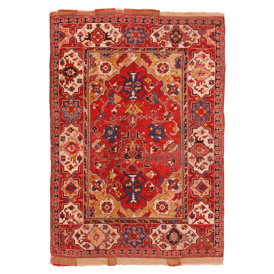Traditional European Rug Antique 17th Century Rug For Sale at 1stDibs