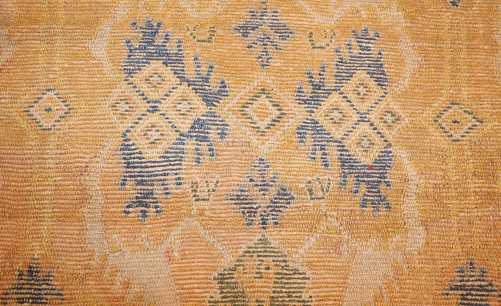 Hand-Knotted Antique 17th Century Spanish Cuenca Carpet. Size: 10' x 11' (3.05 m x 3.35 m)