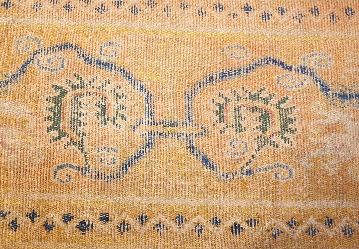 Wool Antique 17th Century Spanish Cuenca Carpet. Size: 10' x 11' (3.05 m x 3.35 m)