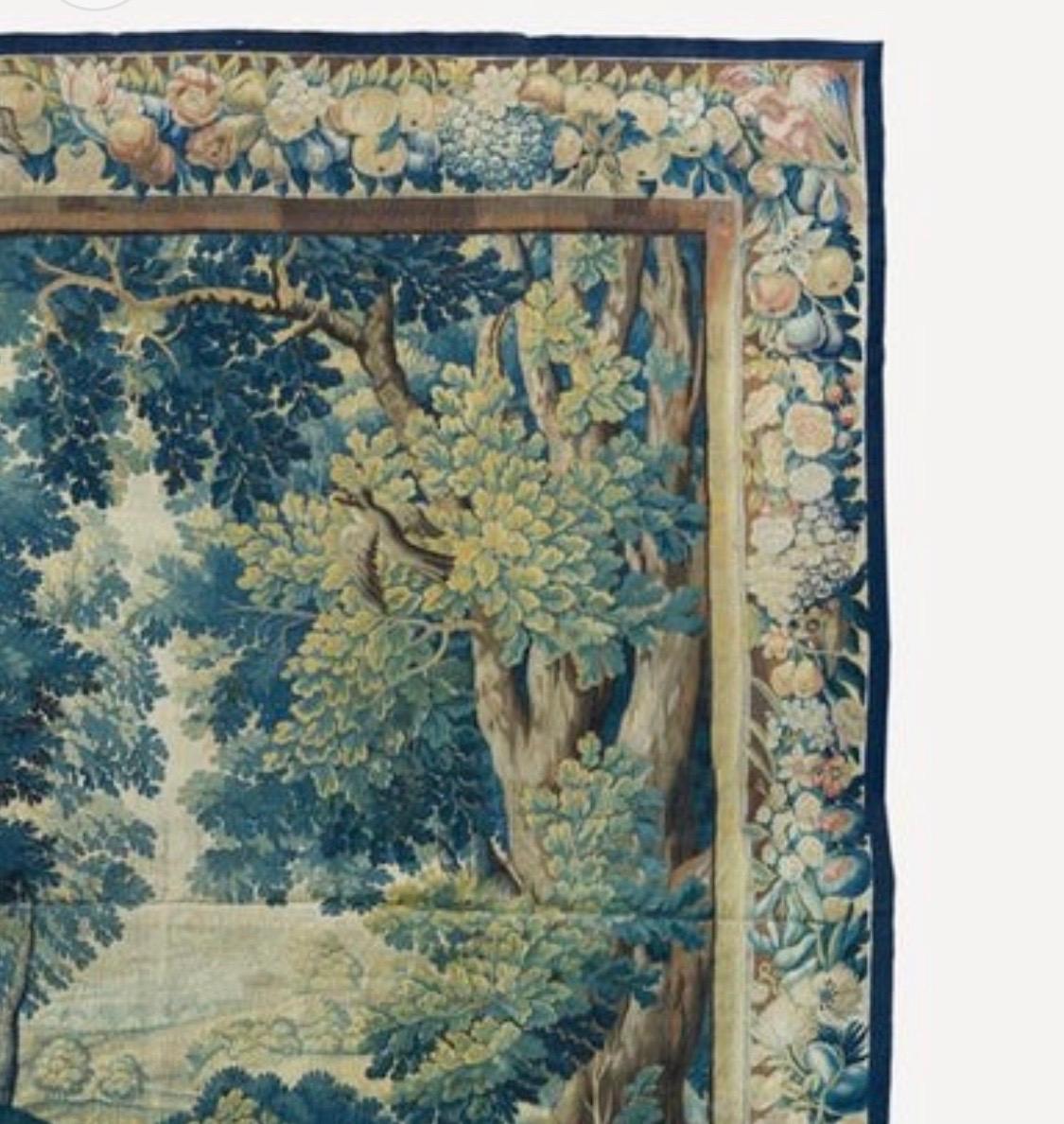 antique belgium tapestry