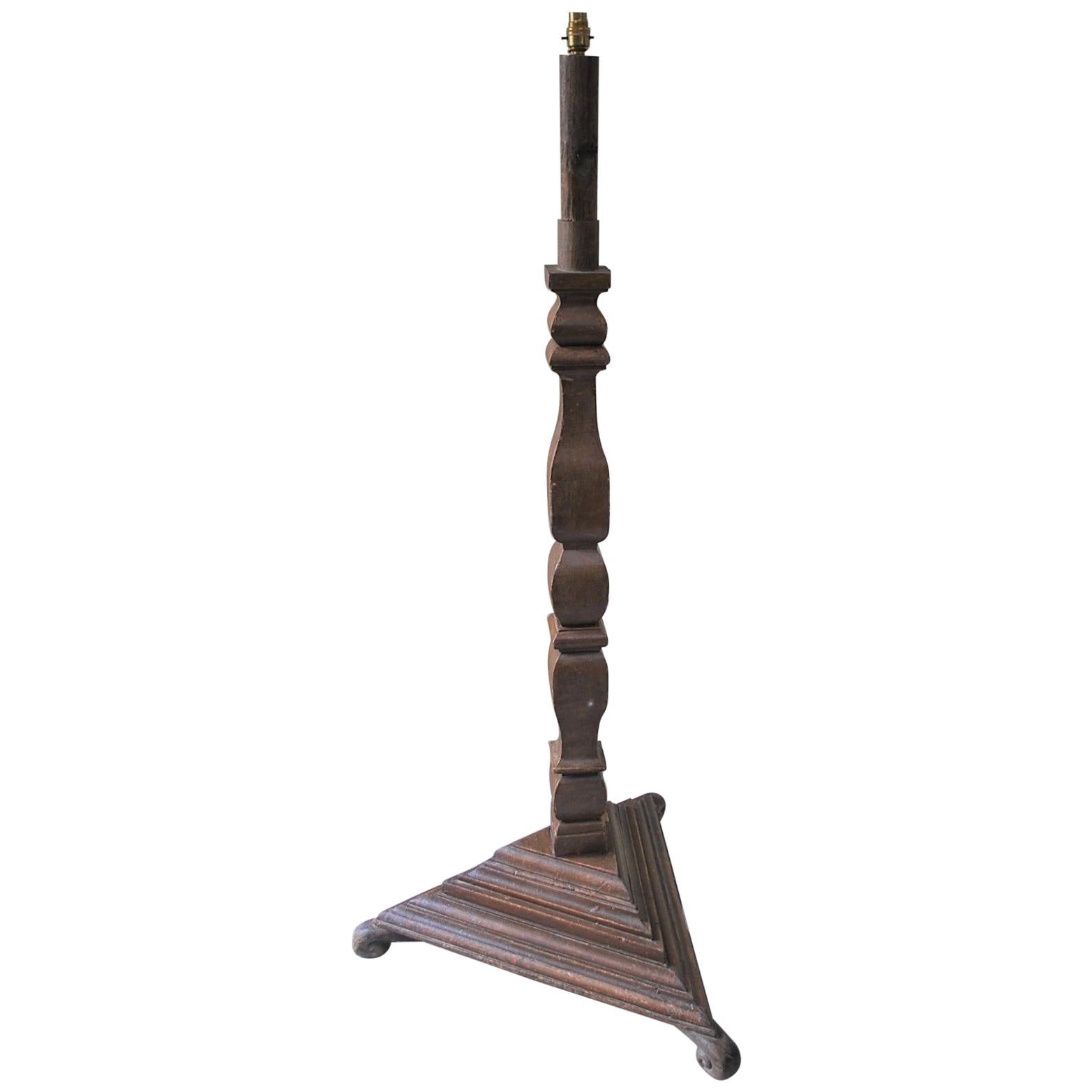 Antique 17th Century Standard Lamp or Floor Lamp For Sale