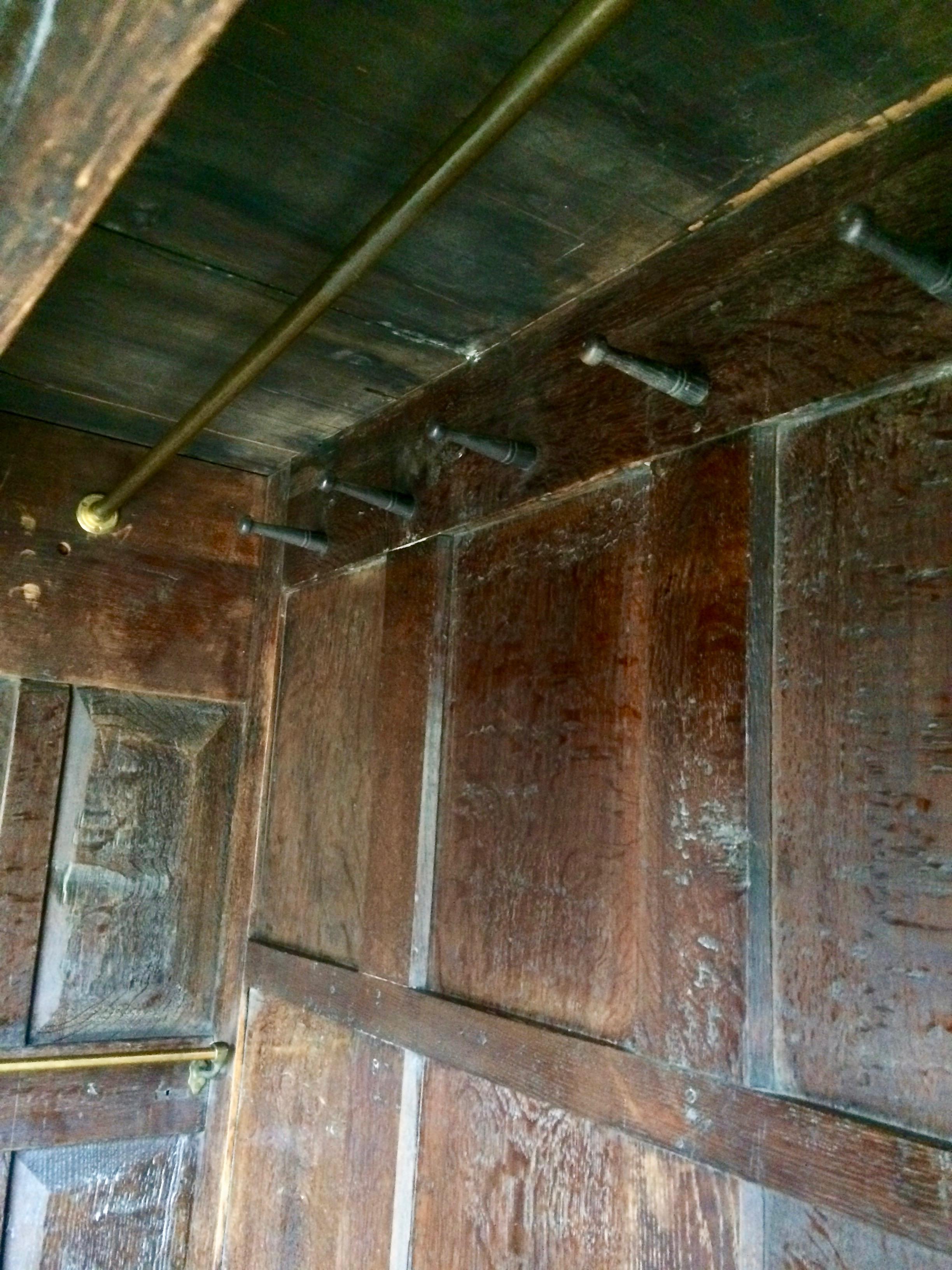Antique 17th Century Style Oak Livery Hall Cupboard, circa 1790 5