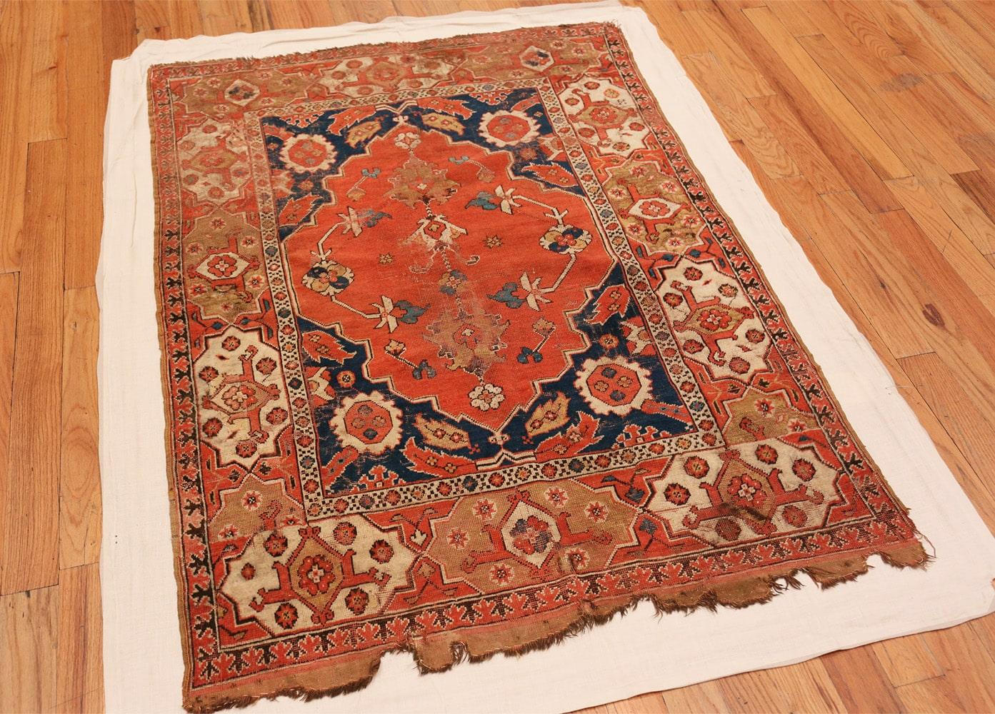 Romanian Nazmiyal Antique 17th Century Transylvanian Rug. 3 ft 10 in x 5 ft 3 in 