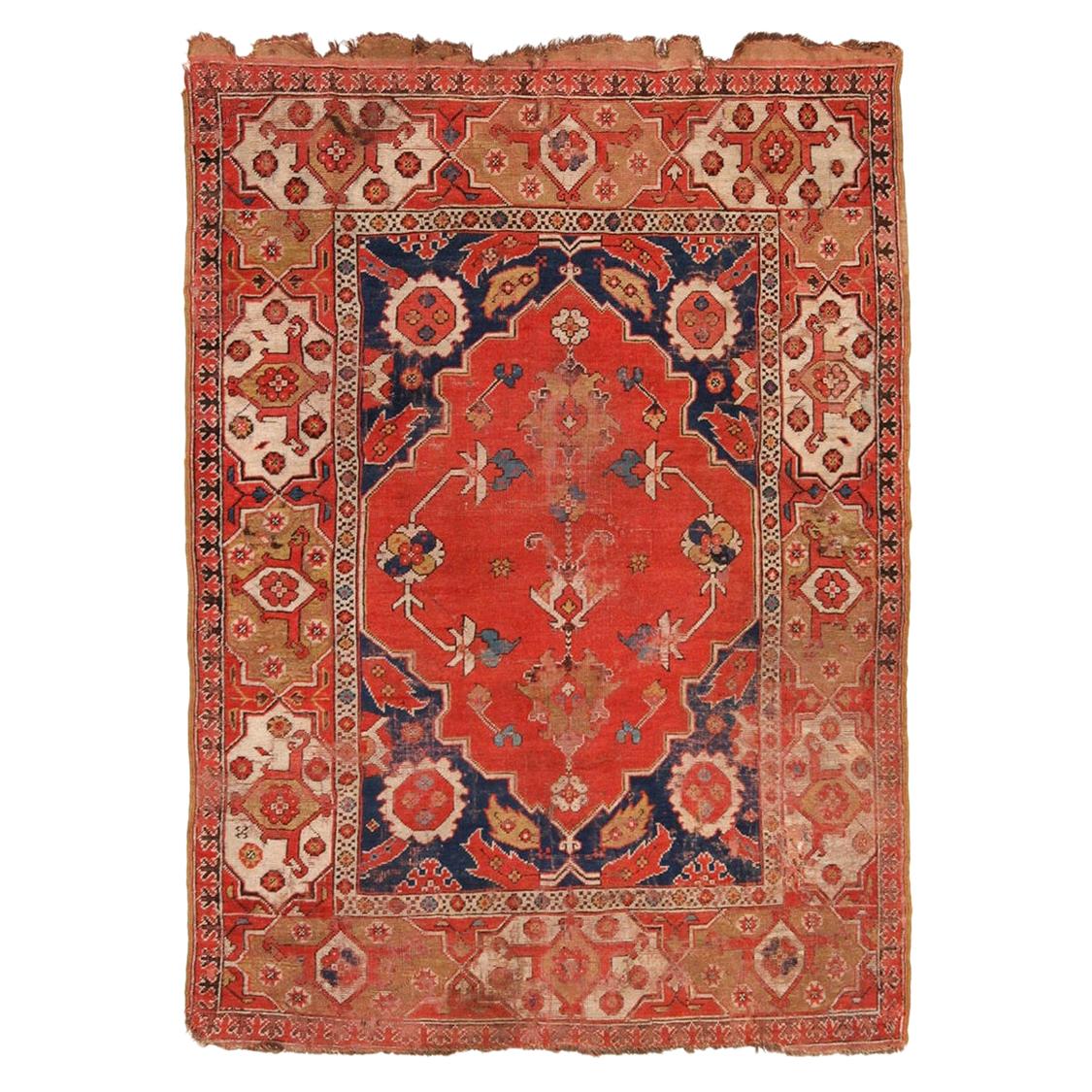 Nazmiyal Antique 17th Century Transylvanian Rug. 3 ft 10 in x 5 ft 3 in 