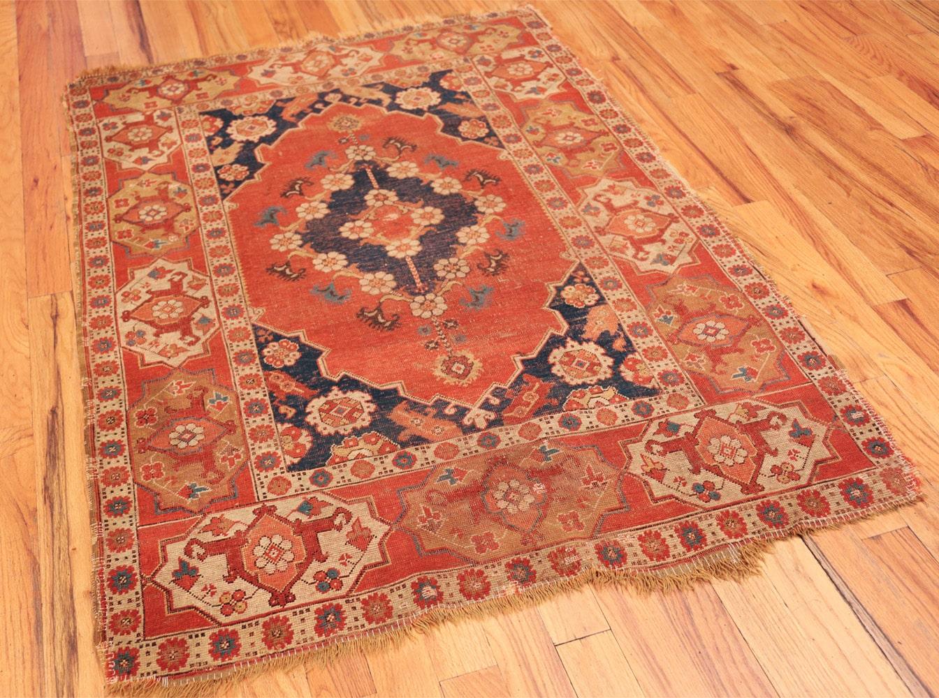 Romanian Antique 17th Century Transylvanian Rug.4 ft 2 in x 5 ft 9 in