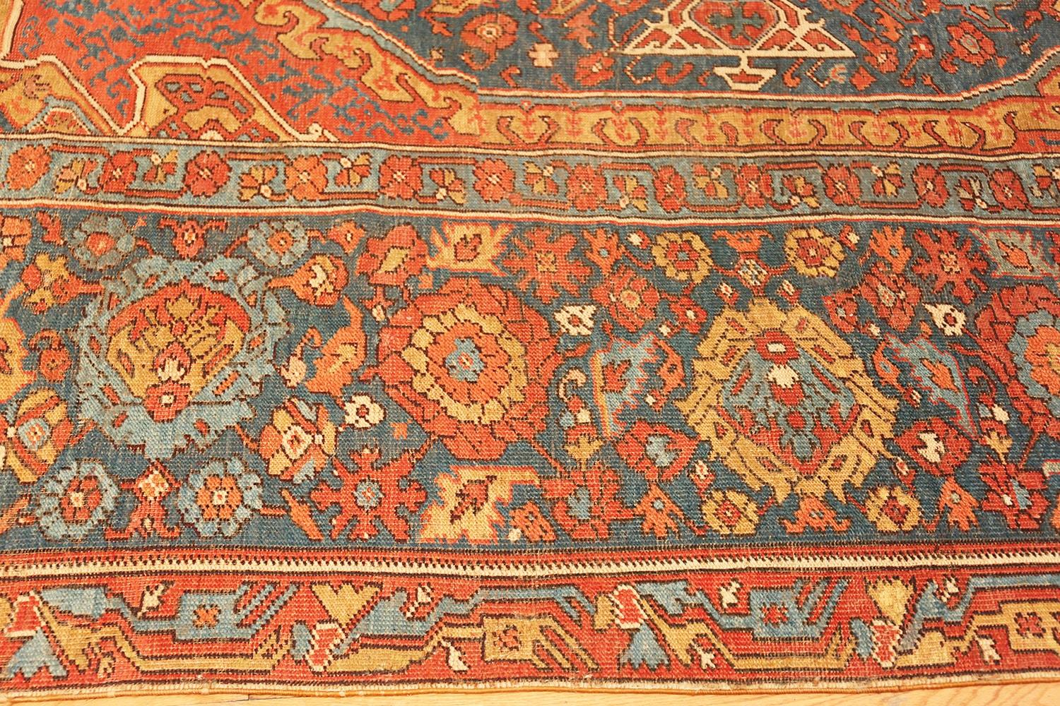 A magnificent and rare oversized antique 17th century Turkish Smyrna rug, country of origin/rug type: antique Turkish rugs, Size: 11 ft 8 in x 21 ft 3 in (3.56 m x 6.48 m), date: circa late 17th century.

