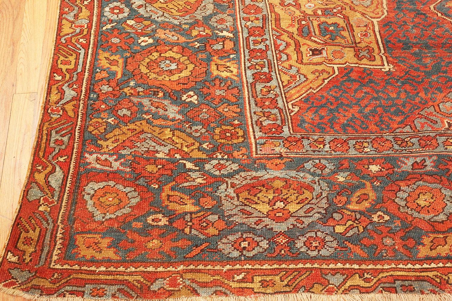 Oushak Antique 17th Century Smyrna Rug. 11 ft 8 in x 21 ft 3 in For Sale