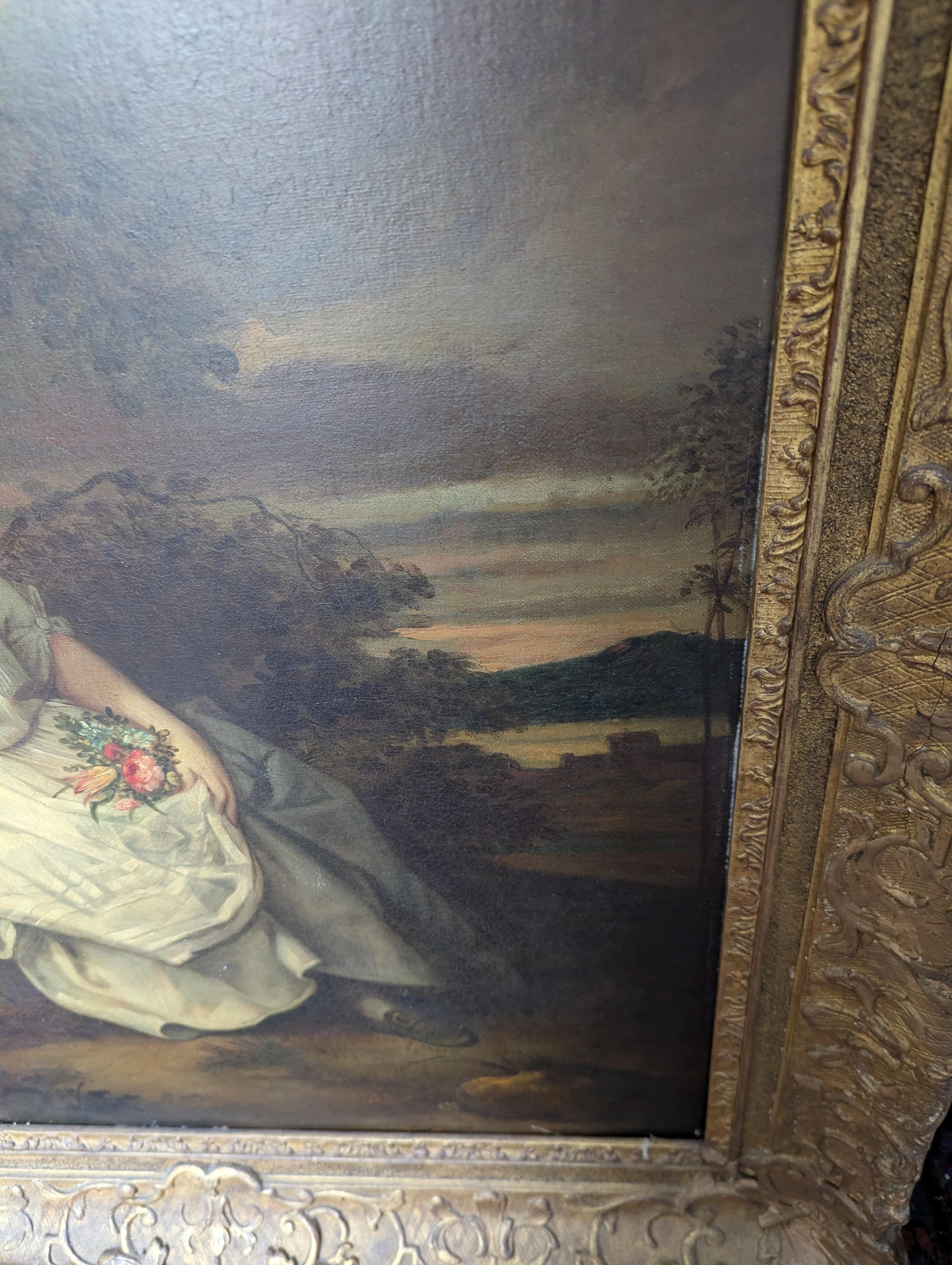 18th Century and Earlier Antique 17th or 18th Century Oil Painting of Girl by Nicolaes Maes or School For Sale