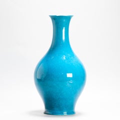 Antique 18/19C Chinese Porcelain Turqoise Monochrome Large feeted basin China