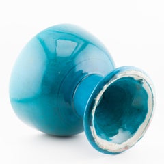 Antique 18/19C Chinese Porcelain Turqoise Monochrome Large feeted  Fruit Pyramid