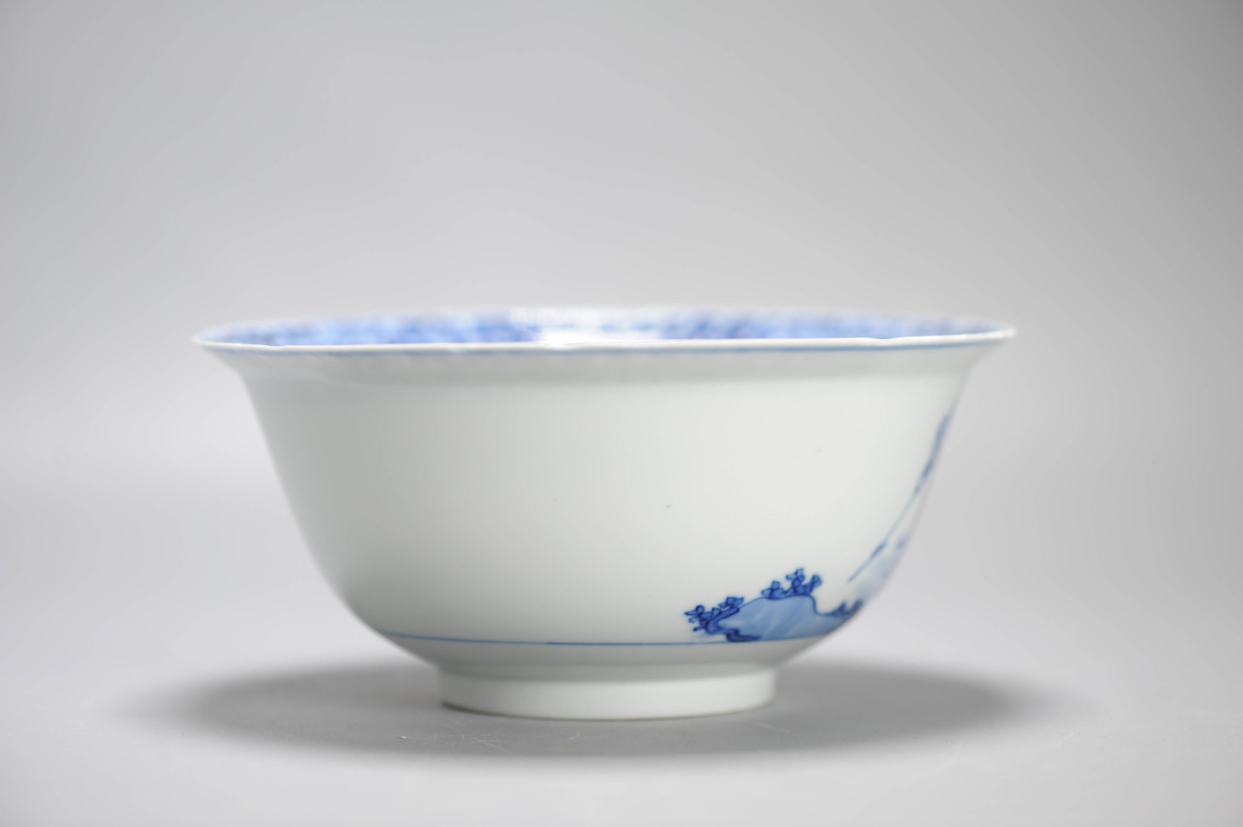 Anciennes figurines de bols en porcelaine chinoise de la période Qing marquées Kangxi, 18/19e siècle en vente 4