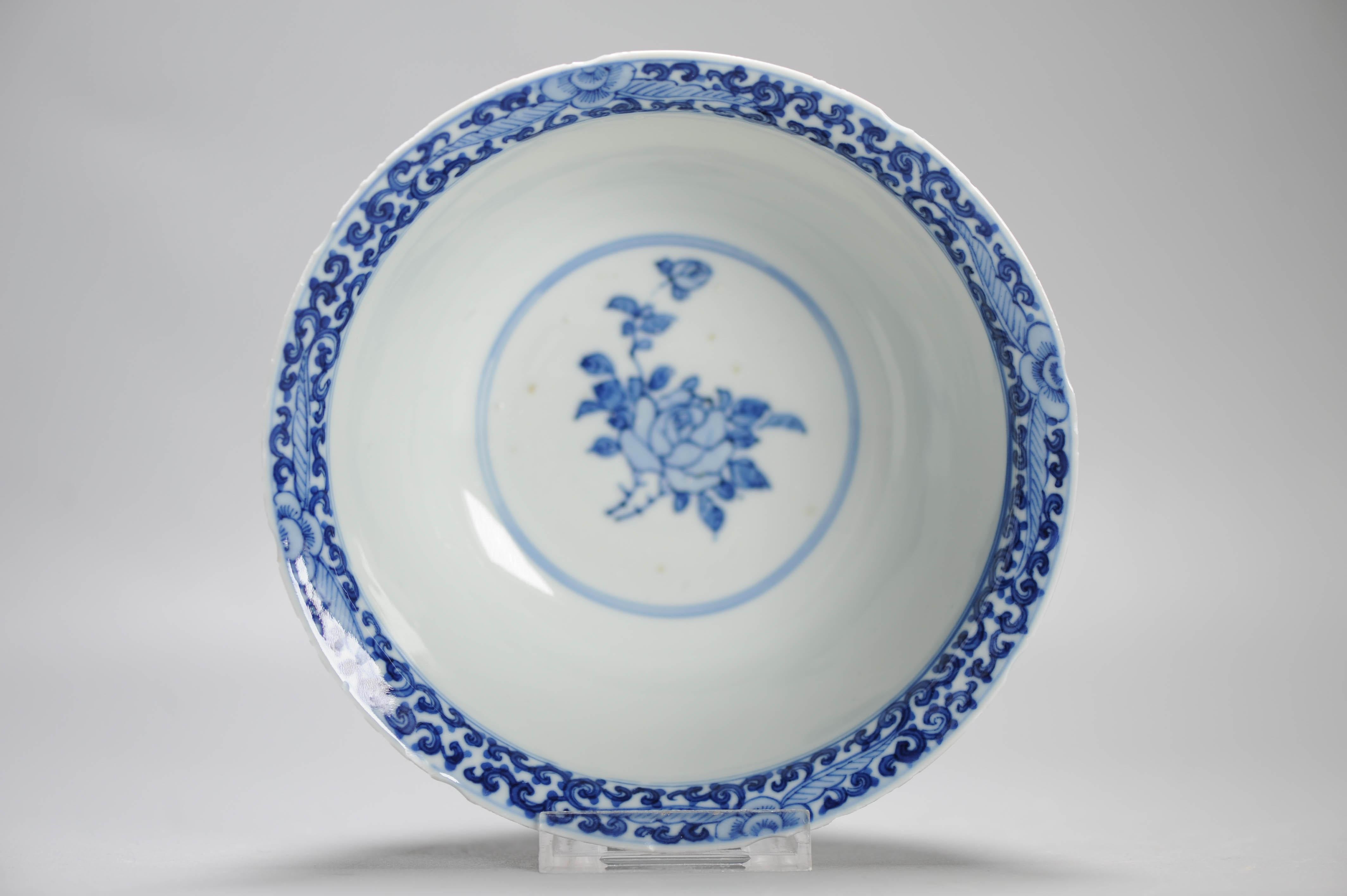 Anciennes figurines de bols en porcelaine chinoise de la période Qing marquées Kangxi, 18/19e siècle en vente 6