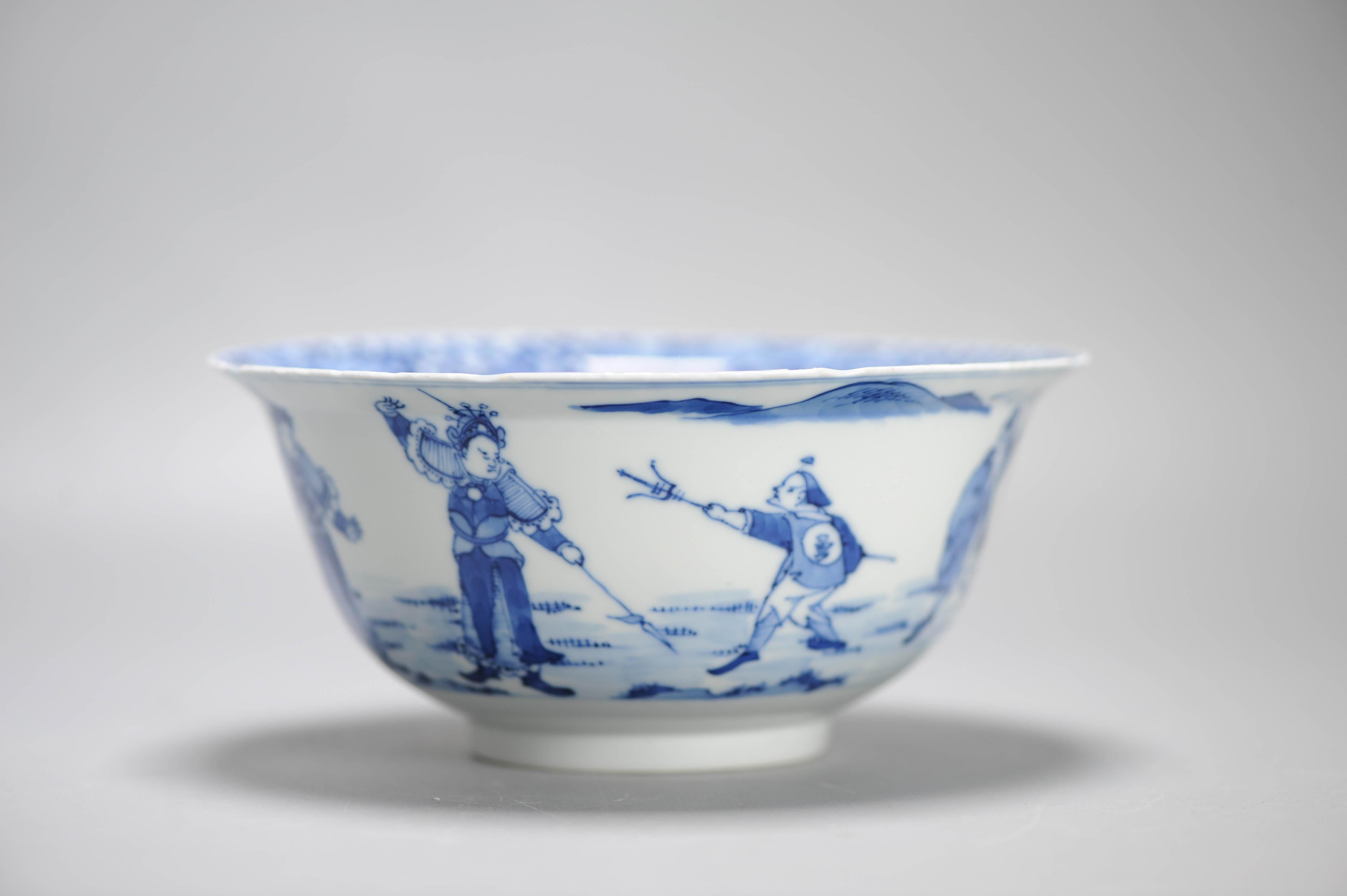 Anciennes figurines de bols en porcelaine chinoise de la période Qing marquées Kangxi, 18/19e siècle en vente 10