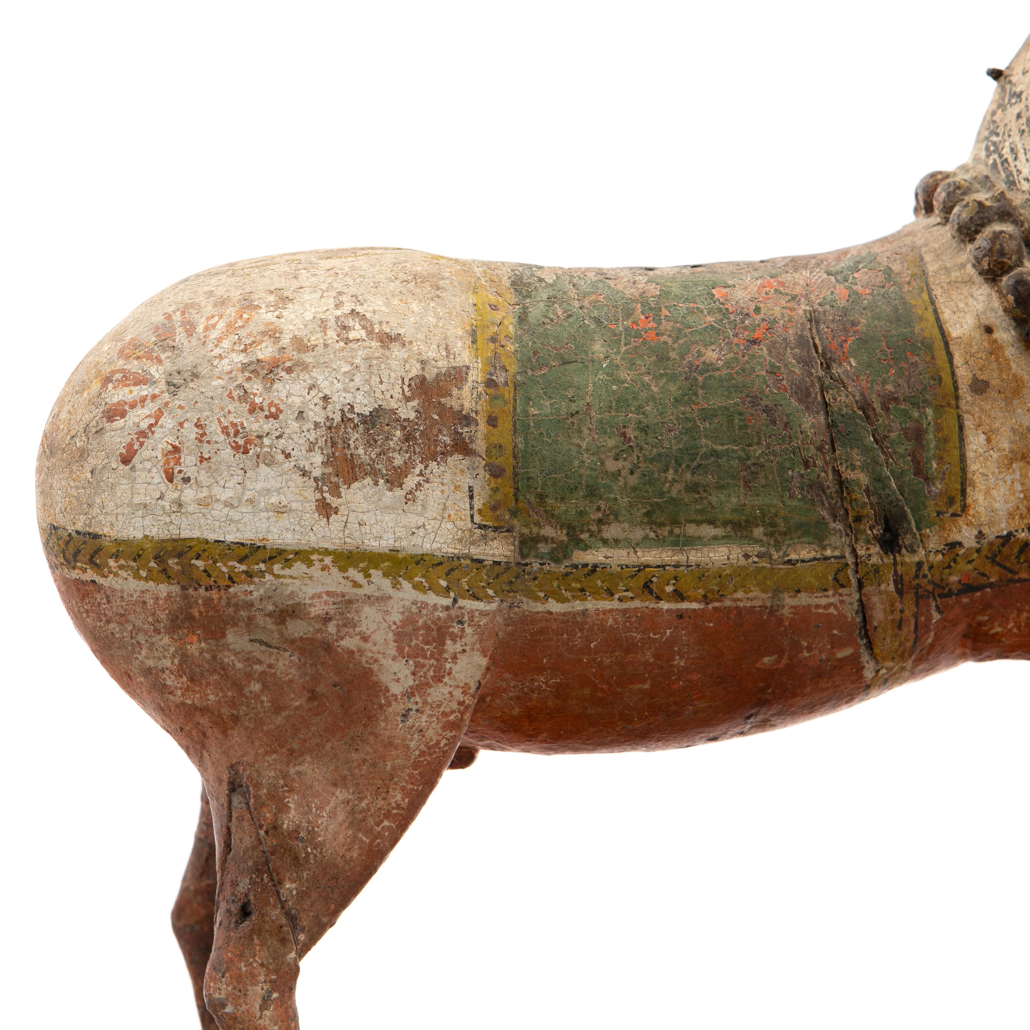 Folk Art 8-19th Century Wooden Horse For Sale