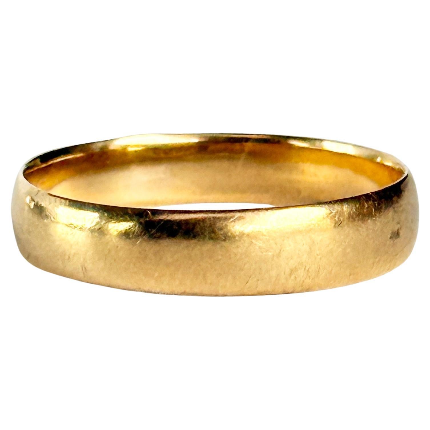 Antique 18 Carat Gold Band For Sale