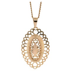 Antique 18 Carat Gold Medallion Pendant